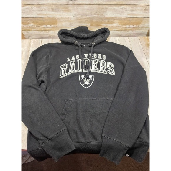 '47 Other - 47 Brand Las Vegas Raiders Mens Hoodie Black Graphic Pullover Sweatshirt Medium